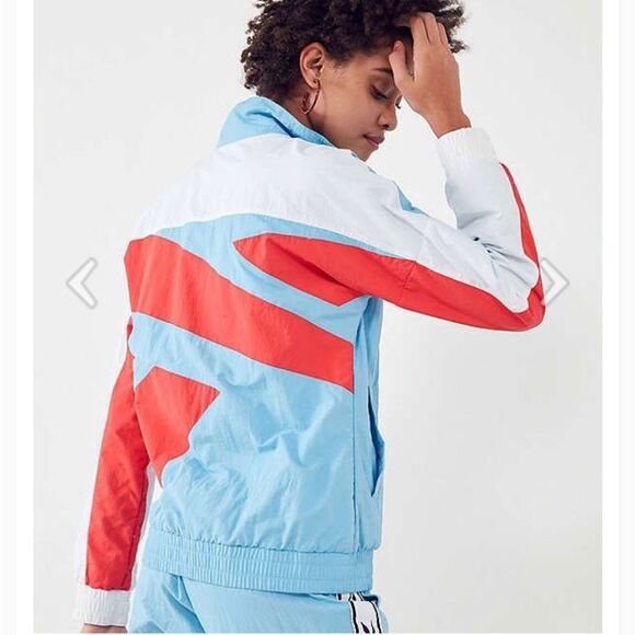 Reebok Urban Outfitters Color Block Vector Track Jacket Retro Windbreaker size M - Picture 2 of 12